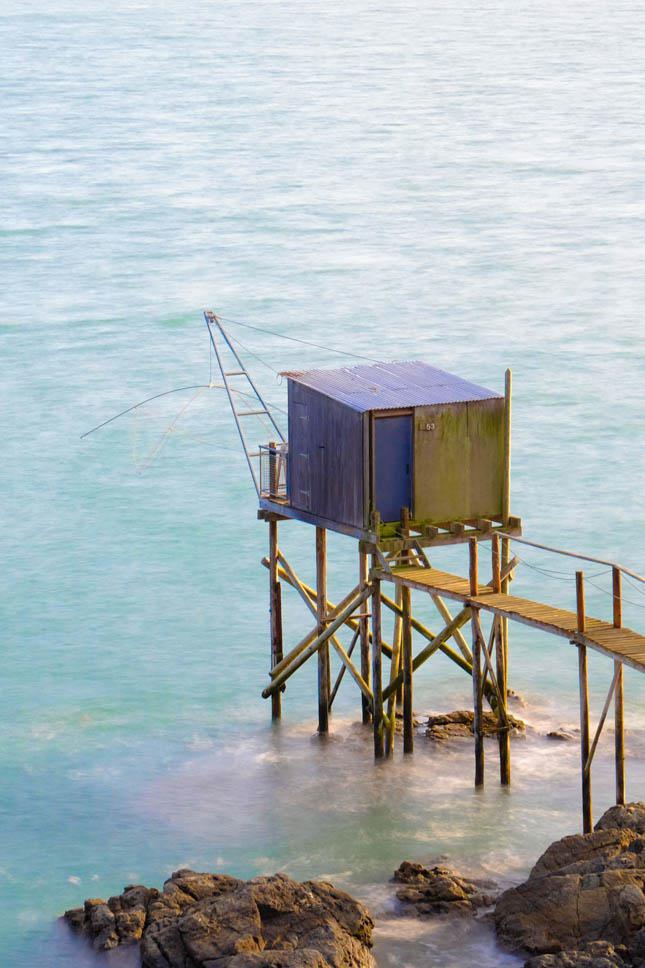 Photo title : Lift net. Place : Pornic, France