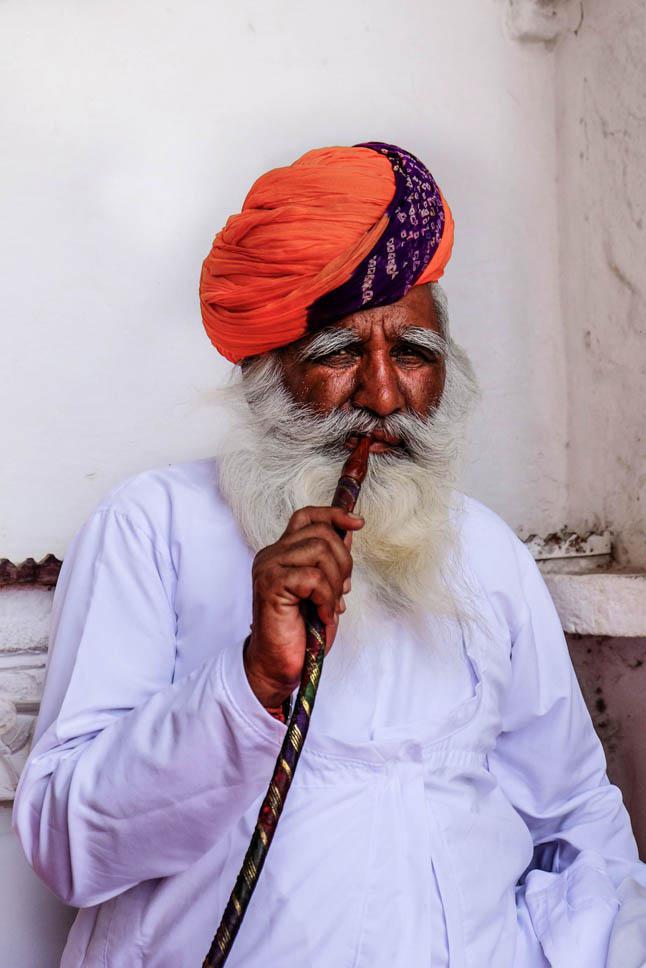 Photo title : Opium smoker. Place : Mehrangarh fort, Rajasthan, India